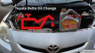 How To Change Toyota Belta Engine Oil With Ardeca 5w40 DIY