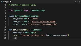 Configuring a FastAPI Python Project - The First Steps of URL Shortener App