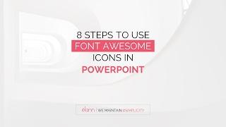 8 Easiest steps to use font awesome icons in powerpoint presentation template