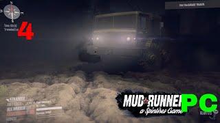 Let's Play Spintires: MudRunner PC Part 4 Challenges Night Safari