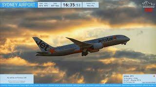  SUNSET Vibes - Plane Spotting @ Sydney Airport YSSY. Airport + aircraft action - w/Kurt + ATC! 