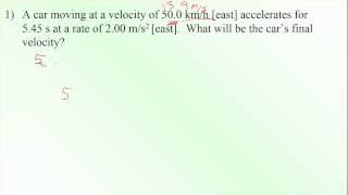 Convert Km h to m s and use a formula