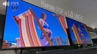 Hisense U7QF vs LG UN7400