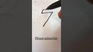 your lucky number is | digit-7 #shorts #draw #drawing #youtubeshorts #shortsvideo #viral #trending