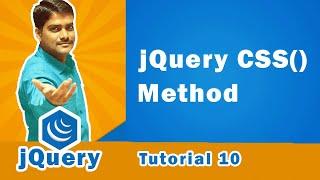 jQuery CSS() Method | How to change CSS properties with CSS() Method in jQuery - jQuery Tutorial 10