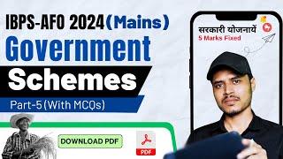 Part-5 Important Govt. Schemes for IBPS-AFO(Mains) 2024 | by @agroacademylive