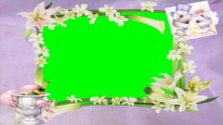 HD Beautiful Wedding Frame Green Screen  Background Video