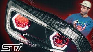 Custom Candy Red 2015+ STI Headlights! (Build Breakdown #2)