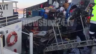 Последние минуты жизни механика с затонувшего судна в Зарубино попали на видео