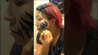 Asuka doing her facepaint  #asuka #wwe #wrestling #wweraw #smackdown