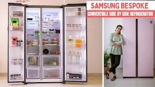 Simplify Your Life with the Samsung Bespoke Convertible Side by Side Refrigerator