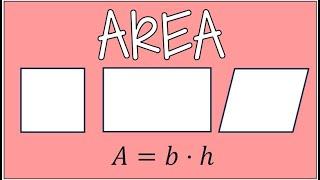 How to Find the Area of a Square, Rectangle, & Parallelogram