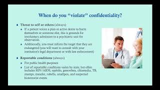 Confidentiality - CRASH! Medical Review Series