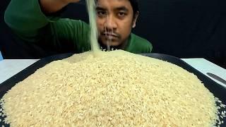 2kg hard raw rice eating video | raw rice eating asmr | chawal mukbang | raw rice challenge