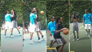 Quavo and Travis Scott almost fight in intense basketball game