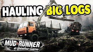 AMAZING HUGE LOG HAUL | NEW Spintires: MudRunner Gameplay