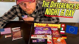 European VS American Chocolate Taste Test - Comparison/Quality Difference