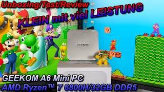 GEEKOM A6 AMD Ryzen 7 6800H Mini PC - Kleiner PC mit ordentlich Leistung & Gaming tauglich