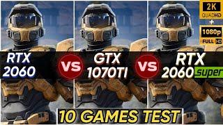 RTX 2060 vs GTX 1070 Ti vs RTX 2060 SUPER | 10 Games Tested | How Big Difference | 1440P & 1080P