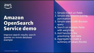 Demo: Improve search results with Amazon OpenSearch Service | Amazon Web Services