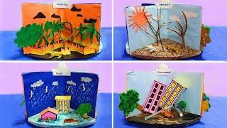 Natural Disaster model making for school project | natural disaster project model