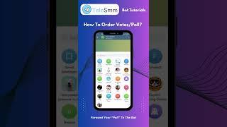 How To Order Votes/Poll : The Best Telegram Views Bot Telesmm Bot #telegram