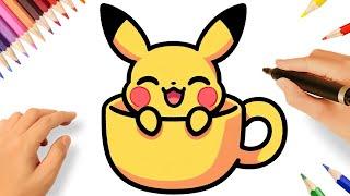 COMMENT DESSINER PIKACHU FACILEMENT 