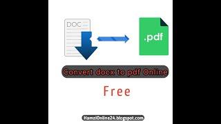 How to convert docx to pdf Online