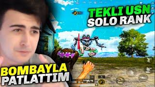 ROBOTTAKİ ADAMI BOMBAYLA PATLATTIM  TEKLİ ÜŞN SOLO RANK - C6S18 PUBG MOBİLE