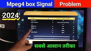 Free Dish mpeg 4 Single setting | mpeg4 set top box signal setting | dd free dish