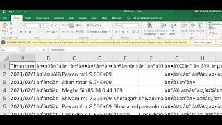 (Solved) Fix Google Forms Response CSV file hindi font display error