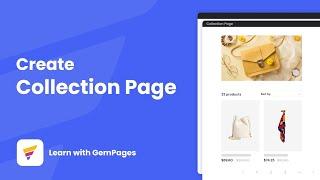 [GemPages v6] How To Create A Collection Page | GemPages Tutorial