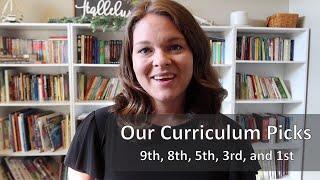 Homeschool Curriculum Choices : 9th, 8th, 5th, 3rd, and 1st