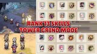 FIRST 12 RANK 13 EXTREME LIBERATION SKILLS - GRIND ANOTHER TOWER MODE [Sword of Convallaria]