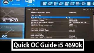 Quick Overclocking Guide i5 4690k@4.2GHz