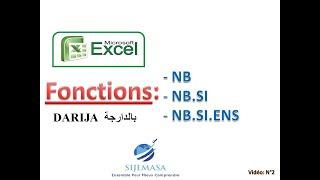 Excel : Fonctions  NB -  NB.SI -  NB. SI. ENS