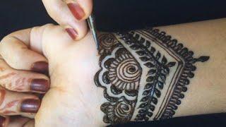 Semi bridal mehandi design/front hand mehandi designs/henna artistic by sudhi