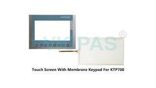 Touch Screen With Membrane Keypad For Siemens KTP700 6AG1123-2GA03-2AX0 repair replace with display