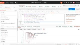 Writing tests in Postman  | Environment variables