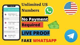 How to get a FREE USA Number for Whatsapp 2021| Fake Whatsapp Account Trick | Free Virtual Number