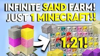 BEST MINECRAFT INFINITE SAND FARM 1.21! Bedrock MCPE/Xbox/PS4/Nintendo Switch/Windows 10