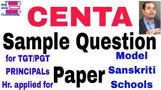 centa sample Question paper for model sanskriti schools in Harynana by vijay kumar