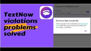 How to fix textnow sign up error 2022 text now get verification code with lock in number 