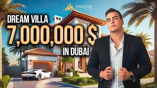 Touring a $7M Luxury Dream Villa in Dubai FOR SALE on Jumeirah Islands! Dubai 2025