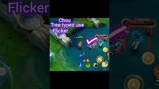 chou with three types of flicker,