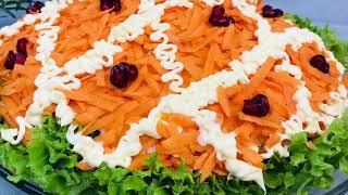 САЛАТ «БАРХАТНЫЙ» с Крабовыми пальчиками! Новогоднее меню 2022Salatrezept