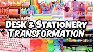 Desk + Stationery Organization Makeover (Back to School for 4 KIDS)