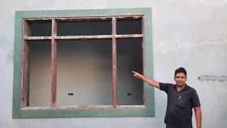 How To Build Window Border With HDMR Wooden Sheet  in 1 Days|| विंडो का बॉर्डर कैसे बनाते है |wood