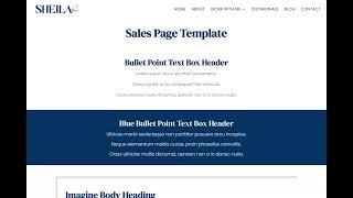 Sales Page Template WordPress web design on Divi Theme