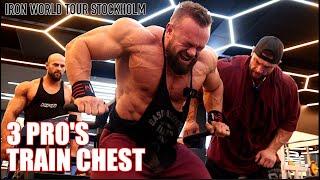 3 Pro's Train CHEST At NPC Gym - Stockholm